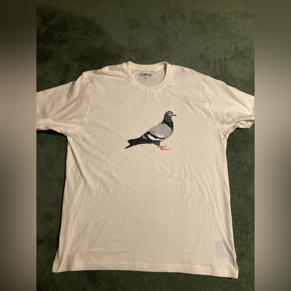Staple Pigeon company world renown pigeon company cream tee size XL - Picture 1 of 4